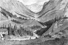 View near Klaebo; Northern Wanderings 1875. Creator: Frank Usher