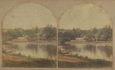\View Near Philadelphia. Falls of Schuykill\, 1860s. Creator: New York Stereoscopic Company