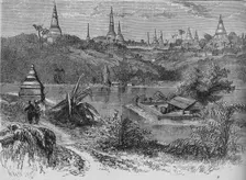 View near Rangoon c1880