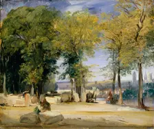 View near Rouen, ca. 1825. Creator: Richard Parkes Bonington