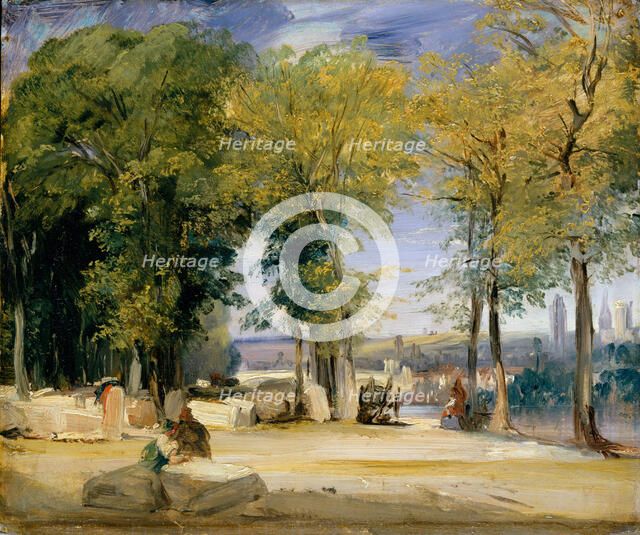 View near Rouen, ca. 1825. Creator: Richard Parkes Bonington.