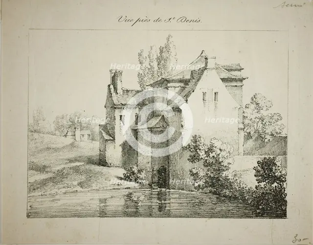 View near St. Denis, 1824/27. Creator: Louis Jules Federe Villeneuve.