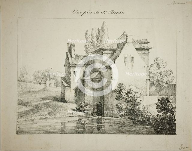 View near St. Denis, 1824/27. Creator: Louis Jules Federe Villeneuve.