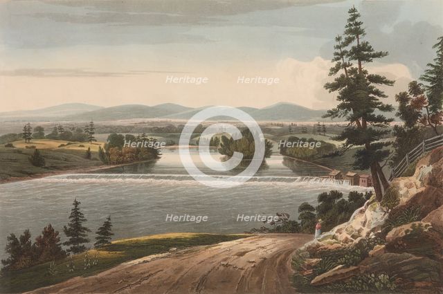 View Near Sandy Hill (No. 7 of The Hudson River Portfolio), 1822-23. Creator: John Hill.