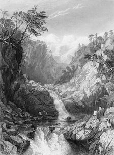 View near the Source of the Jumna 1838. Creator: George Francis White