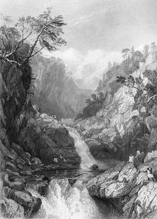 View near the Source of the Jumna 1845. Creator: Unknown