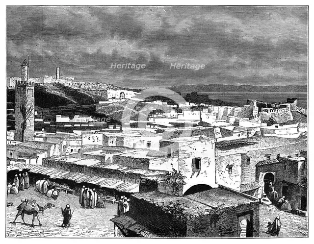 View of Tangier, Morocco, from the landward side, c1890. Artist: Unknown