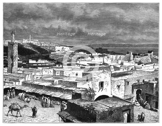 View of Tangier, Morocco, from the landward side, c1890. Artist: Unknown