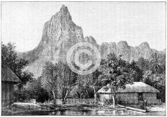 View of Tahiti, 1898. Artist: Unknown