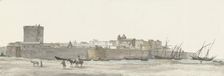 View of Taranto's fortifications, 1778. Creator: Louis Ducros