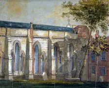 View of Temple Church, London, c1810. Artist: William Pearson