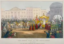 View of Temple Bar during Queen Victoria's visit to the City of London in 1837. Artist: W Clerk