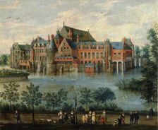View of Tervuren Castle, c1621. Creators: Jan Brueghel the Elder, Jan Brueghel the Younger