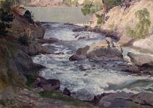 View of Tesselven, 1857. Creator: J. F. Eckersberg