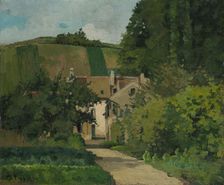 View of the Côte Saint-Denis, Pontoise, c1867. Creator: Camille Pissarro
