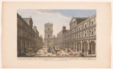 View of the courtyard of the Temple of Solomon, 1754-1755. Creator: Unknown