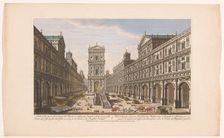 View of the courtyard of the Temple of Solomon, 1754-1755. Creator: Unknown