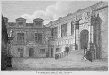 View of the courtyard, Leathersellers Hall, City of London, 1803. Artist: James Peller Malcolm