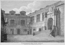 View of the courtyard, Leathersellers Hall, City of London, 1803. Artist: James Peller Malcolm