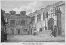 View of the courtyard, Leathersellers Hall, City of London, 1803. Artist: James Peller Malcolm