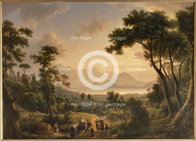 View of the coast of Posillipo (Kingdom of Naples). Creator: Dunouy, Alexandre-Hyacinthe (1757-1841).