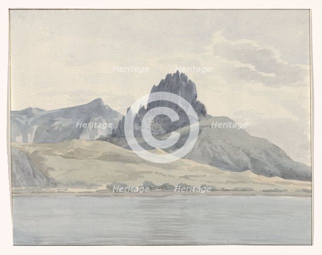 View of the coast of Pentedattilo on the other side of Capo Spartivento, 1778. Creator: Louis Ducros.