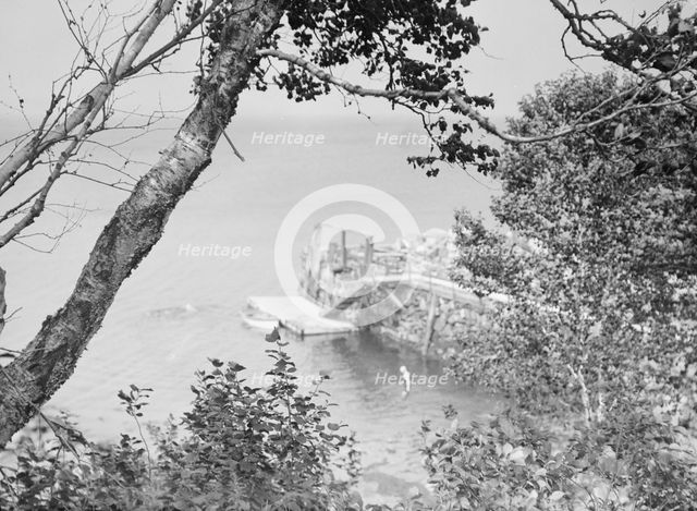 View of the coast off the Baldrige estate, 1931 July 25. Creator: Arnold Genthe.