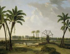 View of the Coffee Plantation Marienbosch in Surinam, 1829-1876. Creator: Willem de Klerk