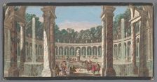 View of the Colonnade in the garden of Versailles, 1700-1799. Creators: Anon, Jacques Rigaud