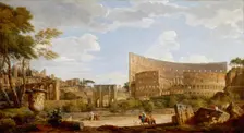 View of the Colosseum, 1735. Creator: Giovanni Paolo Panini