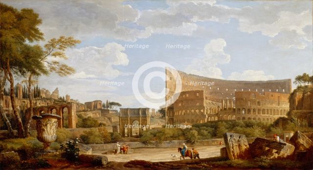 View of the Colosseum, 1735. Creator: Giovanni Paolo Panini.