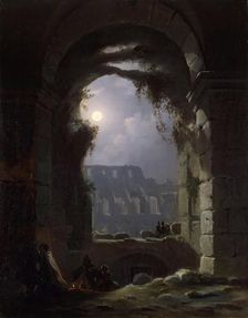 View of the Colosseum by Night, 1830. Creator: Franz Ludwig Catel