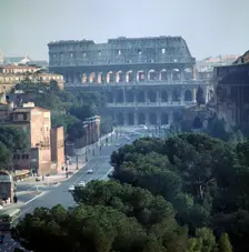 View of the Colosseum from the Victor Emmanuel II monument, 1st century