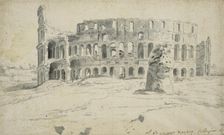 View of the Colosseum in Rome, unknown date. Creator: Anon