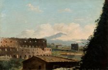 View of the Colosseum Rome, late 18th/early 19th century. Artist: Pierre Henri de Valenciennes
