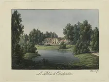 View of the Constantine Palace in Pavlovsk, 1810s. Creator: Thurner (active first quarter of the 19th century)