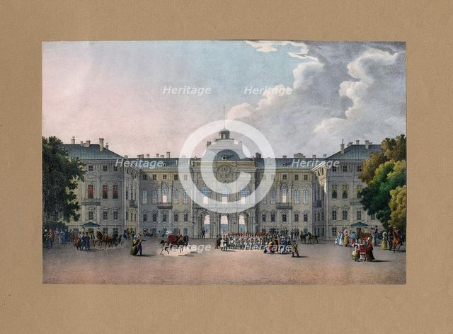 View of the Constantine Palace in Strelna near St. Petersburg.