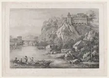View of the Convent of the Barefooted Carmelites at Lyon, 1807. Creator: Jean-Jacques de Boissieu