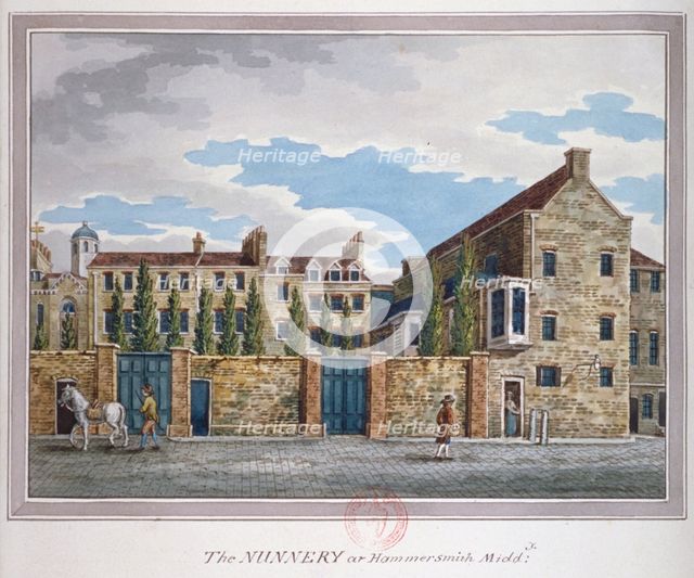 View of the Convent of the Sacred Heart on Hammersmith Road, London, c1794. Artist: Anon
