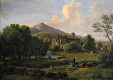 View of the Convent of Grotta Ferrata, near Rome, 1844. Artist: Jean Joseph Xavier Bidauld