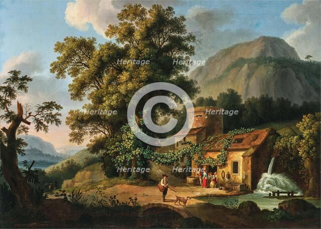 View of the Copper-Mill in Vietri, c1772. Creator: Hackert; Jacob Philipp (1737-1807).