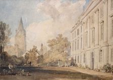View of the Cathedral of Christ Church, and Part of Corpus Christi College, 1803-1804. Artist: JMW Turner