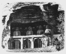 View of the Cavern of Tirthankars, near Gwalior c1891. Creator: James Grant