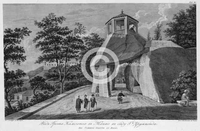 View of the Camoes Grotto in Mr. Drummond's Garden, 1813. Creator: Ivan Vasil'evich Chesky.