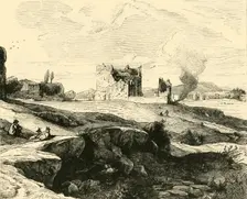 View of the Campagna from the Via Appia 1890. Creator: Unknown