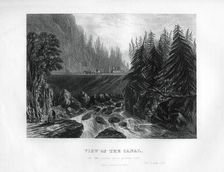 View of the Canal, at the Little Falls Mohawk River New York State, 1855