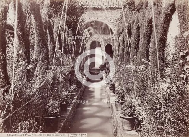 View of the Canal, Granada, between 1850 and 1892. Creator: Juan Laurent.