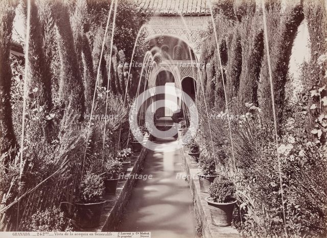 View of the Canal, Granada, between 1850 and 1892. Creator: Juan Laurent.