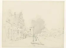 View of the canal in Hasselt, 1861. Creator: Cornelis Springer