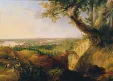 View of the capital and residential city of Vienna from the vantage point near Nussdorf, 1822. Creator: Joseph Fischer